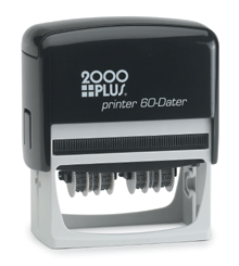 Colop - P60-DD - 1-1/2" x 3" (37mm x 76mm) Double Dater